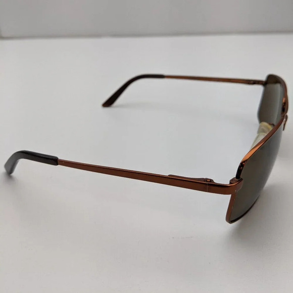 🕶️Sungear SG930 Matte Brown Rectangular Aviator Sunglasses 58/16-135 /JLG633🕶️ - Picture 4 of 8
